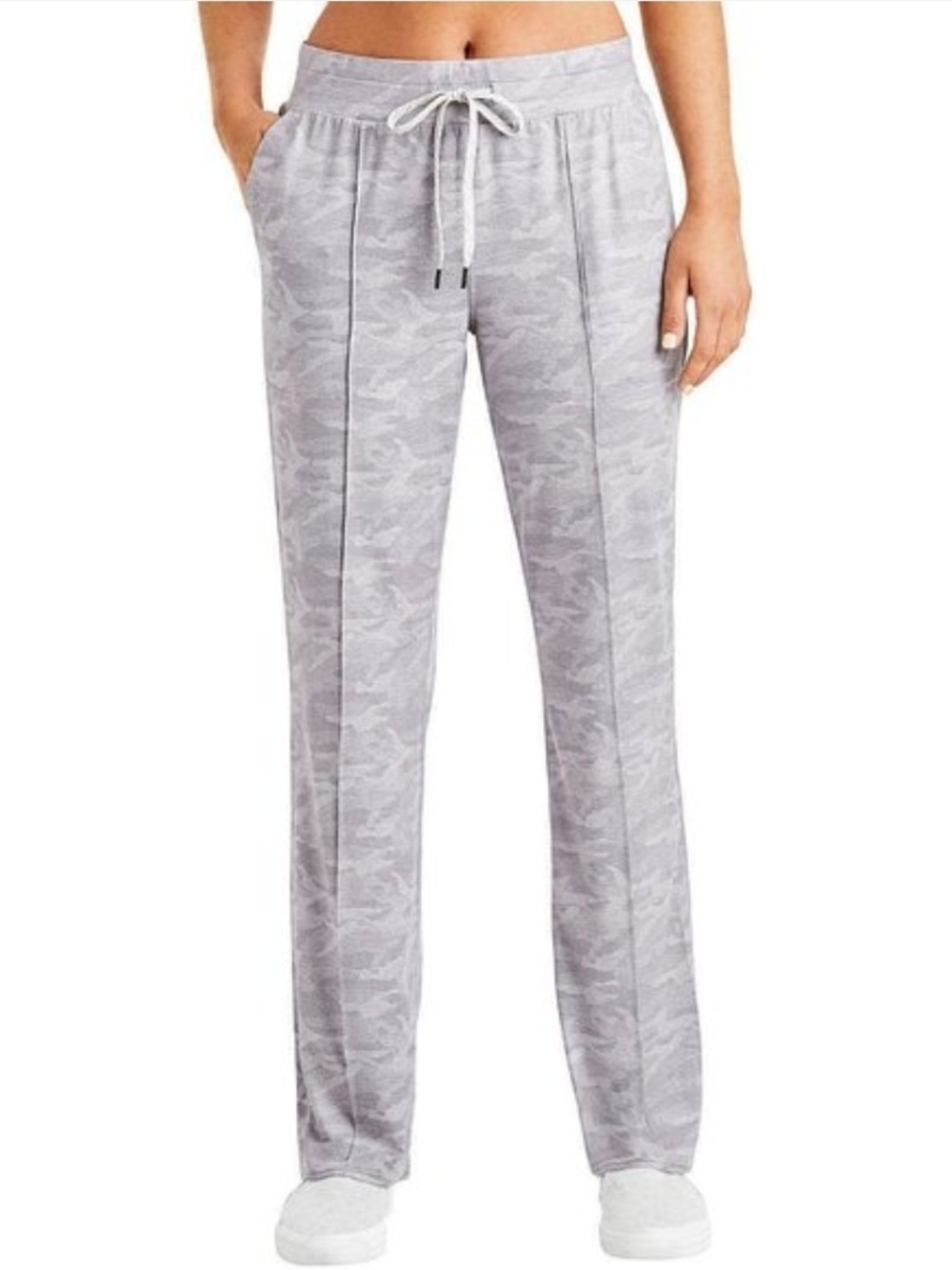 Member's Mark Favorite Soft Pants Light Gray Camo Drawstring Lounge Pants Large